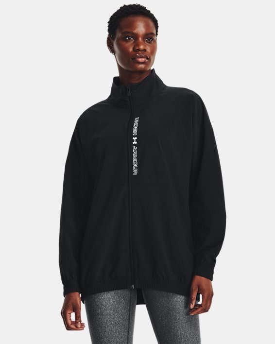 UA Woven Women's Oversized Full-Zip Jacket | Under Armour UA Woven Women's Oversized Full-Zip Jacket | Under Armour